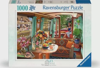 Ravensburger - View From My Window No. 1: Canal Boat 1000 Piece Puzzle - 12001723