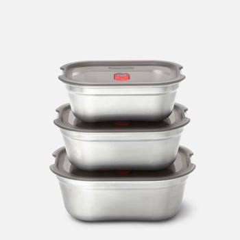 BLACK+BLUM MULTI-FUNCTION FOOD BOXES - MIXED PACK OF 3