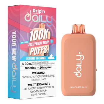 Drip'n by Envi Daily 100K - Just Peach Berry Ice