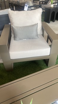 Torren Patio Beige Armchair by Abbyson