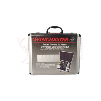 Winchester 62 Pce Deluxe Universal Cleaning Kit Alloy Case