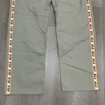 Fuck The Population (FTP) Orange Logo Tape Work Pants • Pre-Owned [1616] - view 3