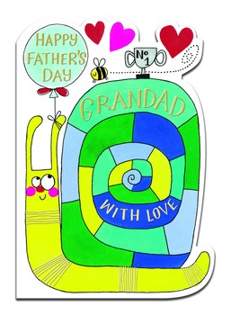 Rachel Ellen - Father'S Day Cookie Cutters - Happy Father'S Day Grandad/Snail - Fdcookie06