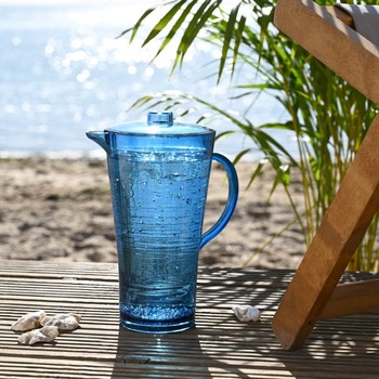 BLUE LINEAR ACRYLIC 2 LITRE JUG