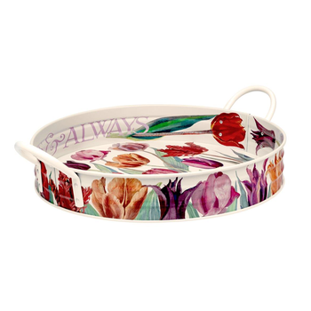 EMMA BRIDGEWATER TULIPS LARGE HANDLED TRAY