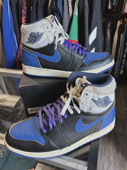 Air Jordan 1 Retro High Original SP Fragment  x Union LA Sport Royal Blue • Pre-Owned [2543] - view 2
