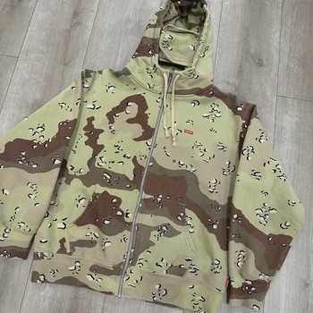Supreme Small Box Facemask Zip Up Hoodie Camo  • Pre-Owned [0940] - view 2