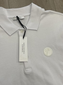 Versace Collection Medusa Logo Polo Shirt white • Brand New [9003] - view 6