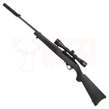 Ruger 10/22 Blued Synthetic .22 LR Rifle + 4x40 Scope + Suppressor