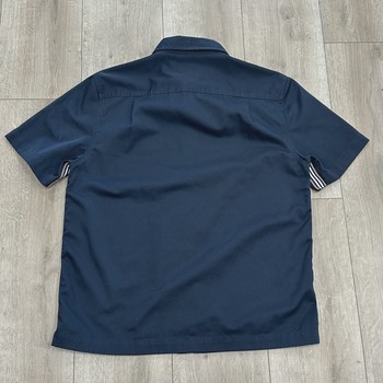 Stüssy Side Taped Garage Shirt in Navy • Pre-Owned [9743] - view 2