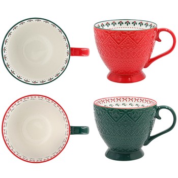 CHRISTMAS FOOTED MUG