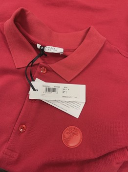 Versace Medusa Logo Embroidered Polo Shirt red • Brand New [1507] - view 4