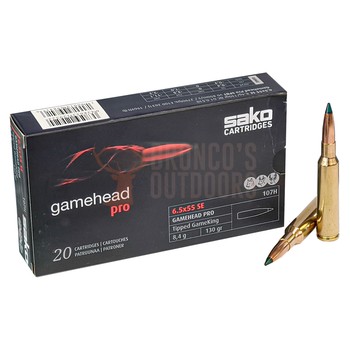 Sako Gamehead Pro 6.5x55 Swede 130gr Tipped Gameking