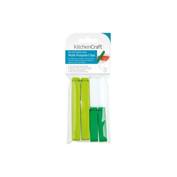 BAG CLIPS PACK OF 6 ASSORTED SIZES