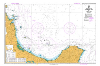 LINZ NZ 54 Cuvier Island to East Cape map