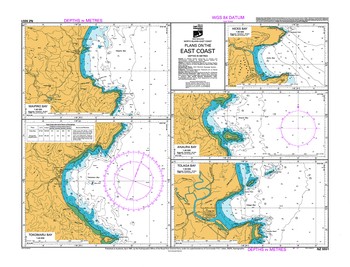 LINZ NZ 5551 Plans on the East Coast map