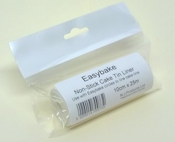 CAKE TIN GREASEPROOF LINER ROLL - 10CM X 25 METRES