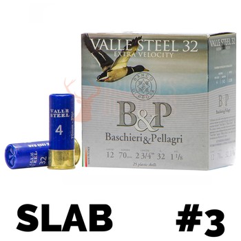 B&P Valle Steel 12g 2¾" 32g SLAB #3