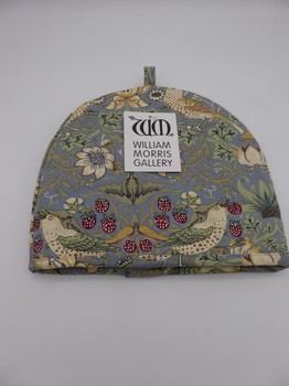 WILLIAM MORRIS  BLUE STRAWBERRY THIEF TEA COSY