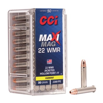 CCI Maxi Mag +V .22 WMR 30gr JHP
