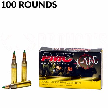 PMC X-TAC 5.56x45mm 62gr Green Tip 100 Rounds