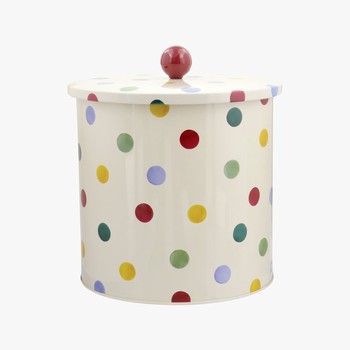 EMMA BRIDGEWATER POLKA DOT BISCUIT BARREL