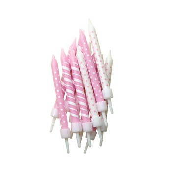 CANDLES - PALE PINK MIX