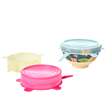 RICE SMALL COLOURED SILICONE BOWL LID