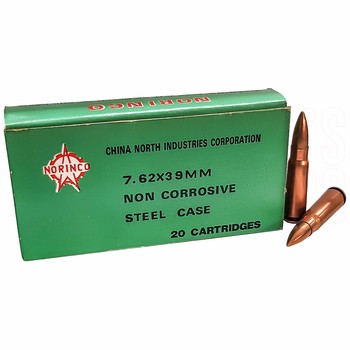 Norinco 7.62x39 Steel FMJ 20 Rounds
