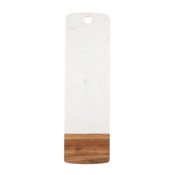 KITCHEN PANTRY RECTANGULAR ACACIA AND MARBLE SERVING BOARD