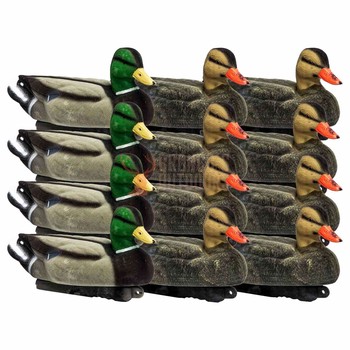 Game On Full Size Flocked Mallard Decoy 12 Pack