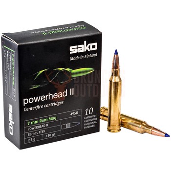 Sako Powerhead II 7mm Rem Mag 150gr Barnes TTSX