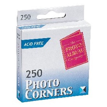 Photo Album Company Photo Corners White Pack of 250 PC250 (D)