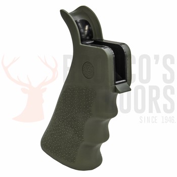 Hogue AR-15/M-16 Rubber Grip with Beaver Tail Green