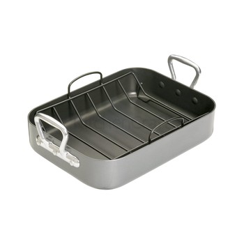 NON STICK 28X40CM ROASTING PAN WITH RACK