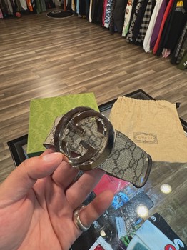 Gucci GG Canvas Belt (36-40) • Pre-Owned [8622] - view 2