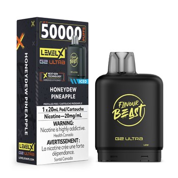 Level X Flavour Beast G2 Ultra 50K Pod - Honeydew Pineapple Iced