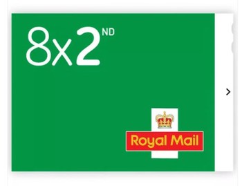 Royal Mail 8 x 2nd Class Stamps