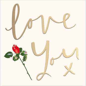 Woodmansterne - Single red rose - 619304