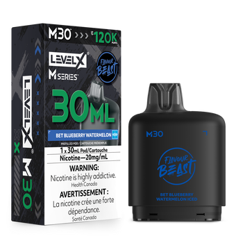Level X Flavour Beast M30 120K Pod - Bet Blueberry Watermelon Iced