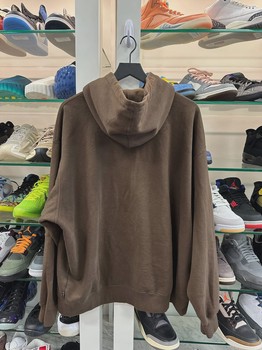 Supreme Small Box Zip Up Hooded Sweatshirt (FW25) Brown • Brand New [8321] - view 2