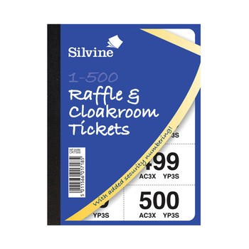 Silvine Cloakroom / Raffle Ticket 1-500 CRT500