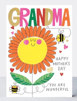 Rachel Ellen -Mother's Day Headliners - Grandma You Are Wonderful/Flower-MDHEAD05