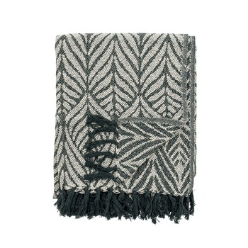 Plaid Ugento green · Recyled cotton