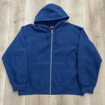 FW24 Supreme Pilled Zip Up Hoodie Royal - Pre Owned - photo 1