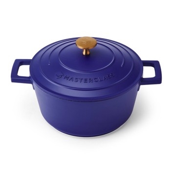 MASTERCLASS NON STICK CASSEROLE - 20CM/2.5 LITRE -ELECTRIC BLUE