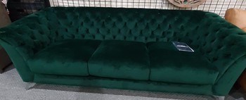 Reeves Fabric Velvet Sofa Green by Abbyson