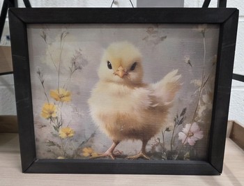 Spring Artwork / Yellow Chick- 9" x 12"