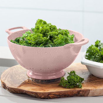 MELAMINE MEDIUM COLANDER  -ROSE