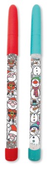 Rachel Ellen - Christmas Glitter Pen (Santa/Snowmen) - XGLITMERCH1